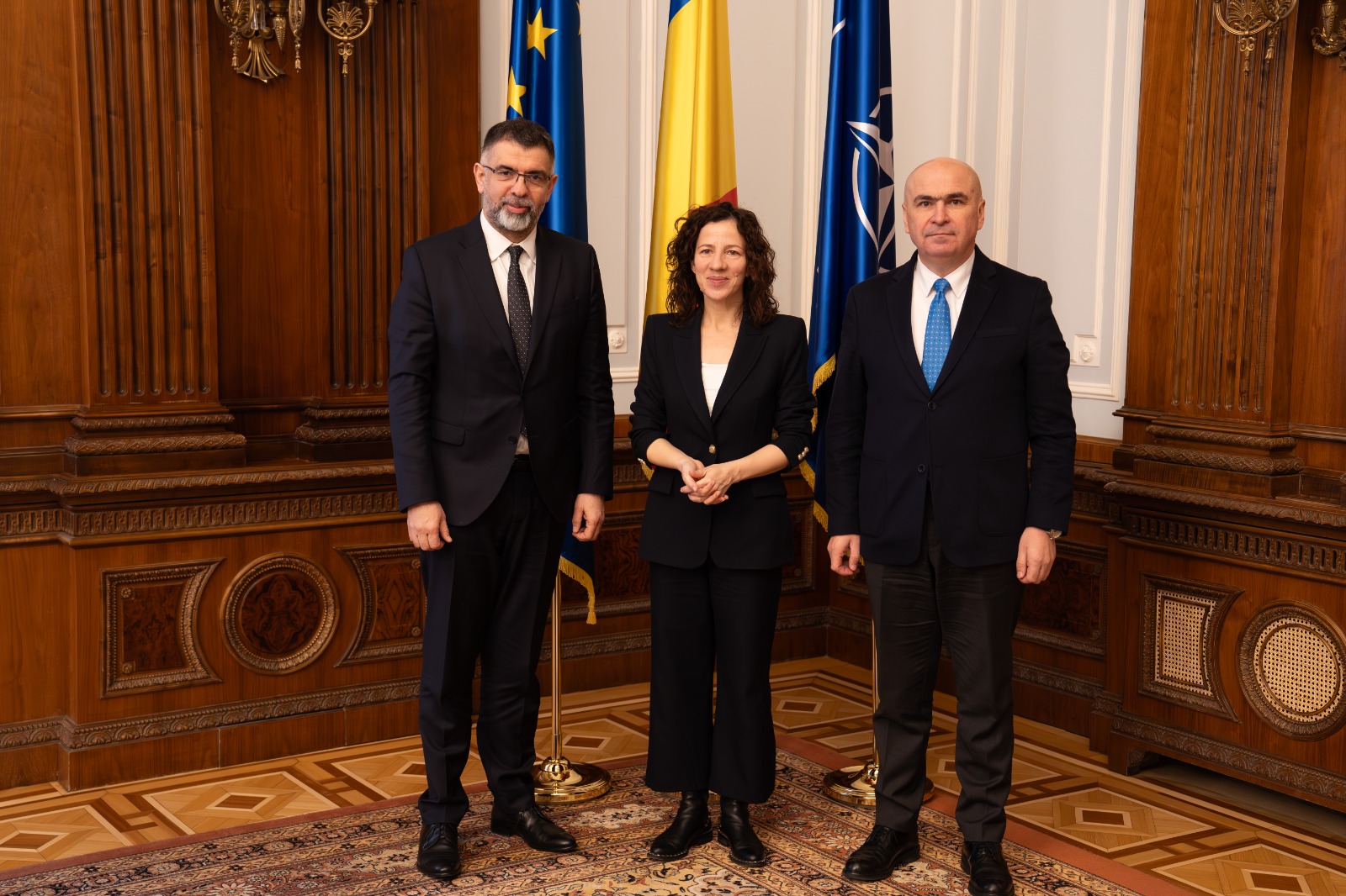Întrevederea președintelui Senatului, Ilie Bolojan, cu vicepreședinta executivă a Comisiei Europene, Roxana Mînzatu